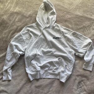 PLAYBOY Classic White Hoodie for Men